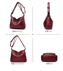 Casual Women Shoulder Crossbody Bag - Hot PU Leather Tote for Ladies