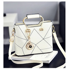 Sweet PU Leather Shoulder Bag Women Satchel Crossbody Tote Handbag