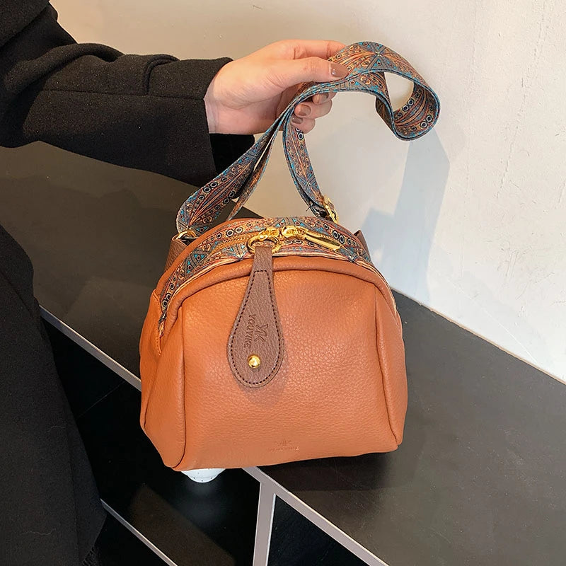 Retro Women Lady Strape Single Shoulder Bags Small Square Handbag Totes