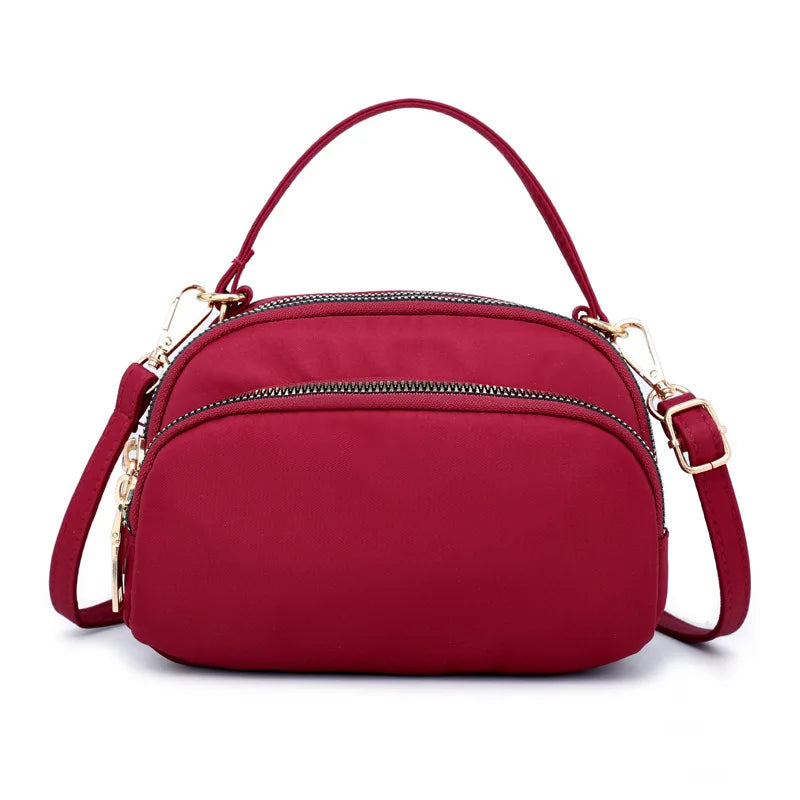 Waterproof Nylon Shoulder Bag Female Crossbody Bag Ladies Bolsa