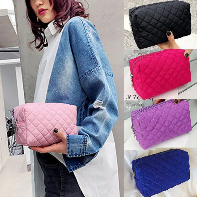 Women Travel Cosmetic Bag Makeup Case Toiletry Organizer Pink Purple Orange