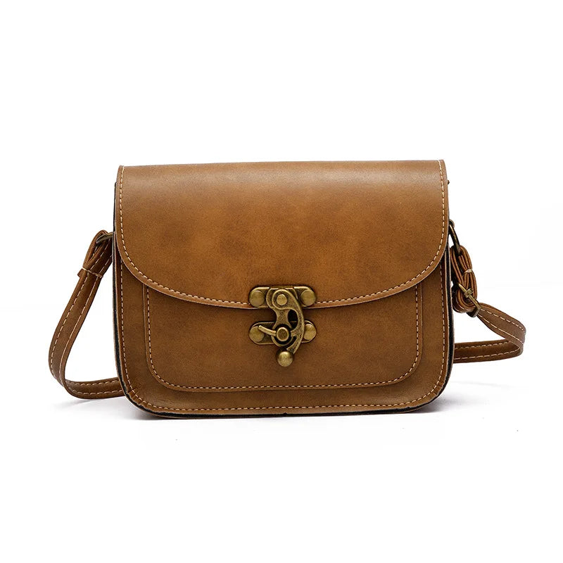 Lock Shoulder Bag Small Square Bags for Women Messenger Bags