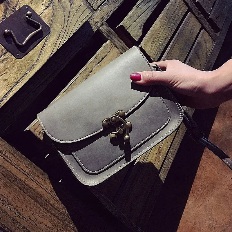 Lock Shoulder Bag Small Square Bags for Women Messenger Bags