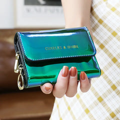 Holographic Key Holder Women Wallets Key Organizer Small Wallet