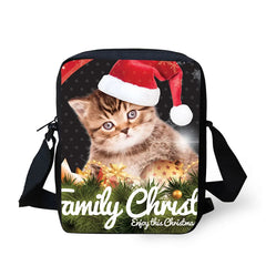 HUE MASTER Cat Small Messenger Bag Kids Children Women Crossbody