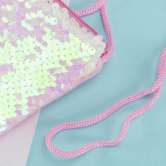 Mermaid Tail Sequins Coin Purse Crossbody Bag for Girls
