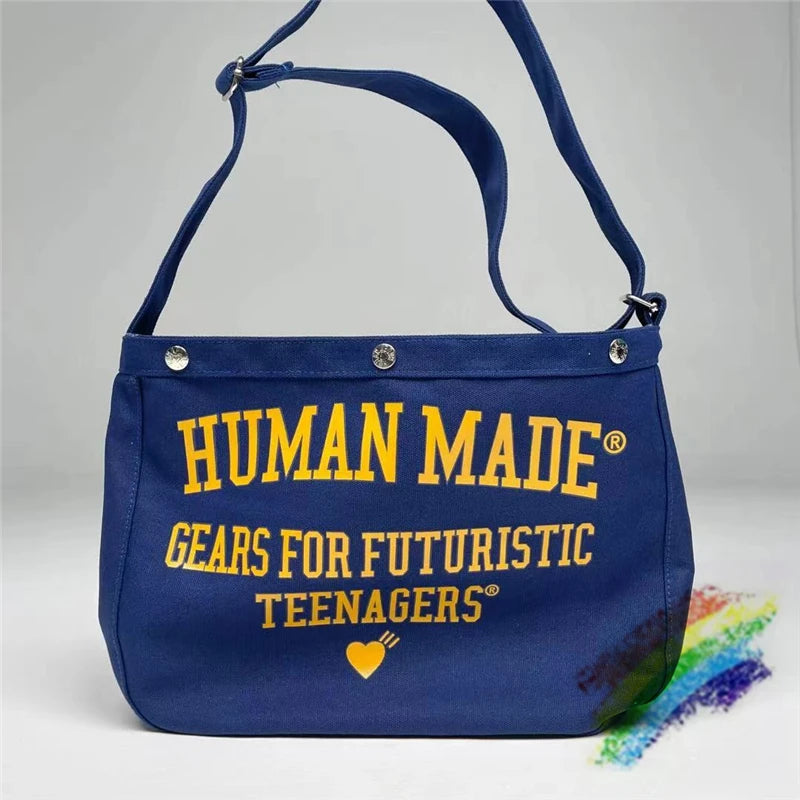 Vintage Couple Canvas Shoulder Messenger Bag