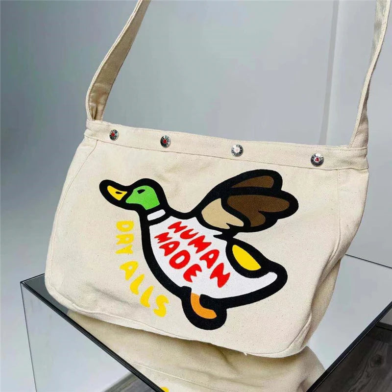 Canvas Flying Duck Shoulder Messenger Bag Couple Casual Bag