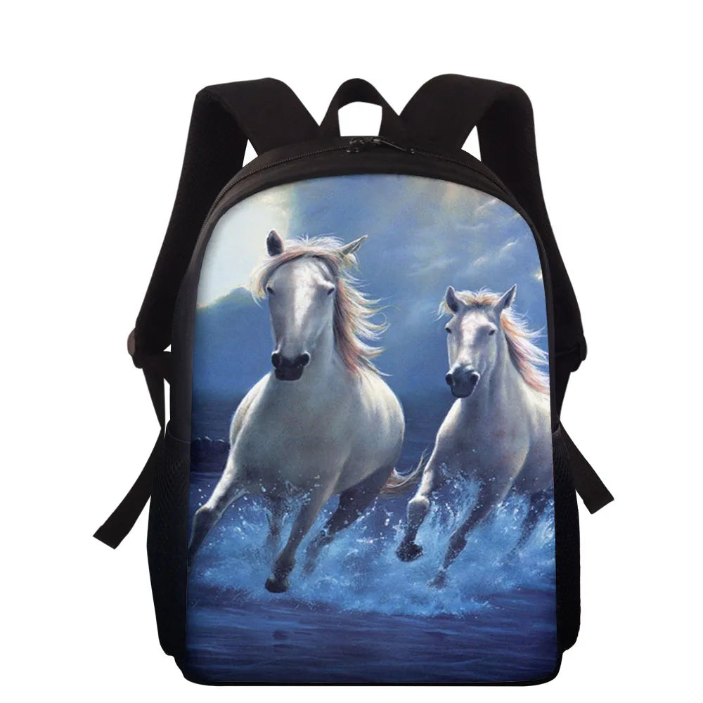 Animal Horse School Backpacks Kids Schoolbag Kids Satchel Knapsack