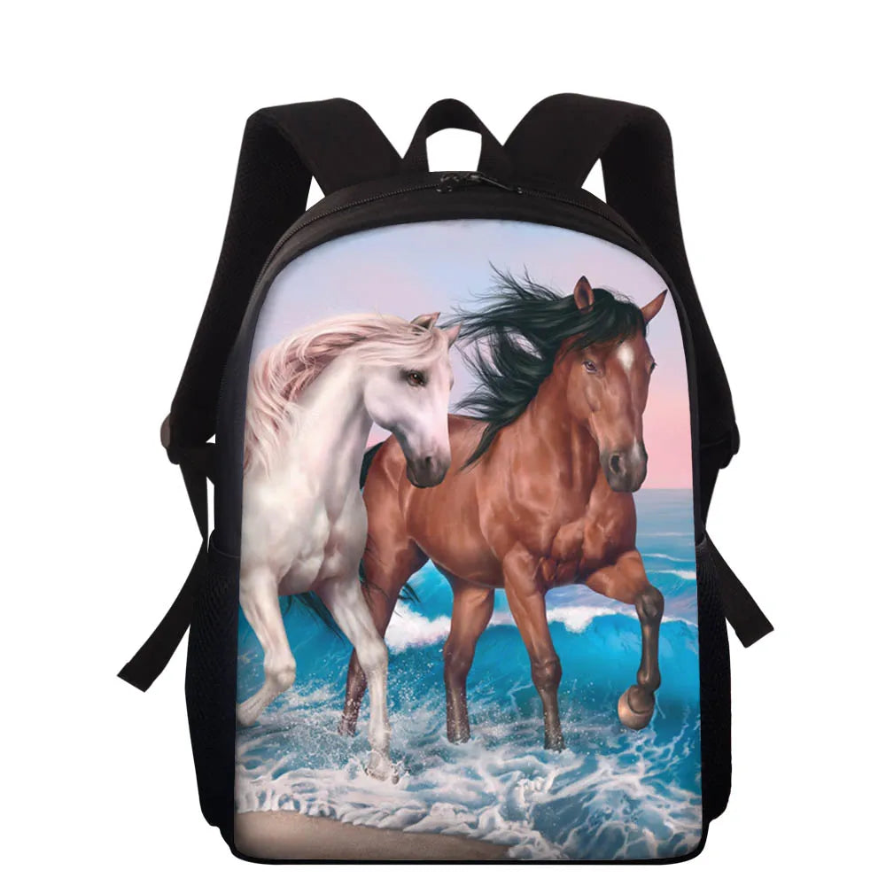 Animal Horse School Backpacks Kids Schoolbag Kids Satchel Knapsack
