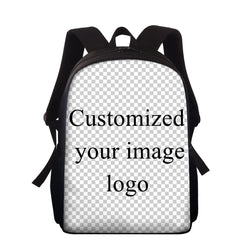 Pug Print Backpack Donuts Bookbag School Laptop Bag Teens Rucksack