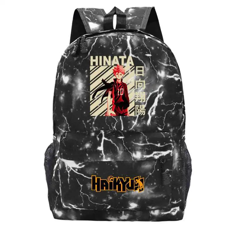 Haikyuu Anime Backpack Volleyball Teens Bookbag Boys Students School Bags