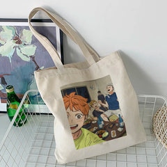 Haikyuu Canvas Shopper Bag Harajuku Style Women Shoulder Bag