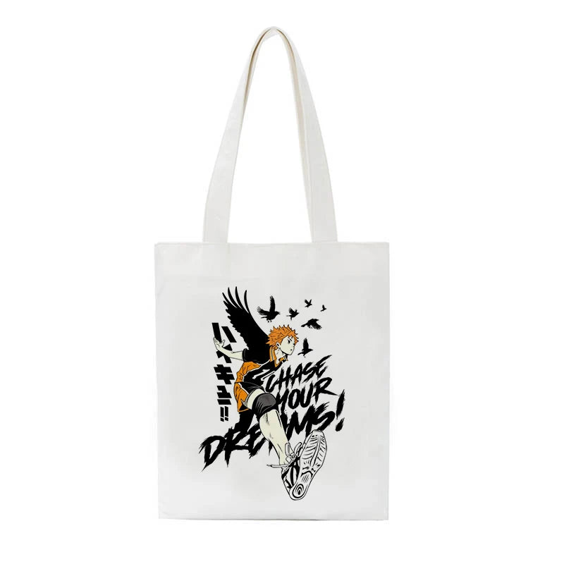 Haikyuu Canvas Shopper Bag Harajuku Style Women Shoulder Bag