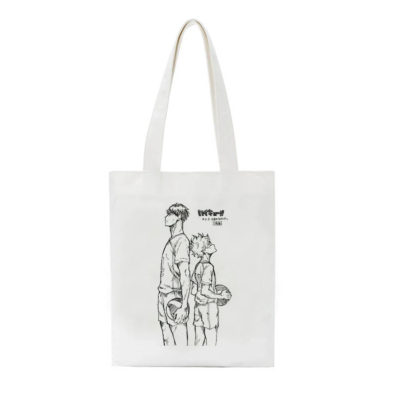 Haikyuu Canvas Shopper Bag Harajuku Style Women Shoulder Bag
