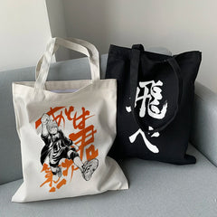 Haikyuu Canvas Shopper Bag Harajuku Style Women Shoulder Bag