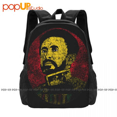 Haile Selassie Portrait Lion Of Judah Ethiopia Rastafari Backpack