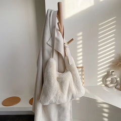 Plush Hairy Bag Women's High-Capacity Autumn Winter Shoulder Messenger