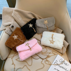 Winter Female Messenger Bag Business Shoulder Bag Girl Lipstick Bag