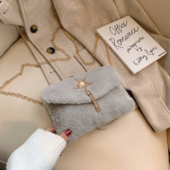Winter Female Messenger Bag Business Shoulder Bag Girl Lipstick Bag