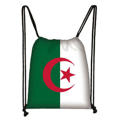 Haitian Kazakhstan Arabic Algeria Saudi Arabia Flag Backpack
