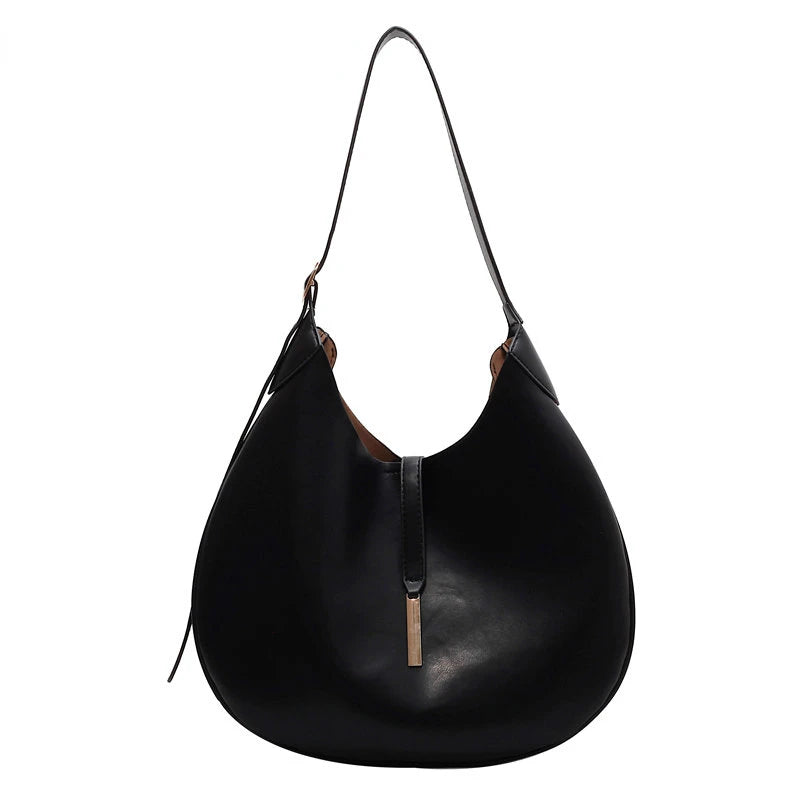 Half Moon High PU Shoulder Side Bags for Women Large Crossbody Bags