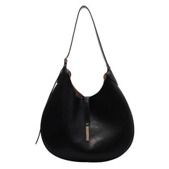 Half Moon High PU Shoulder Side Bags for Women Large Crossbody Bags