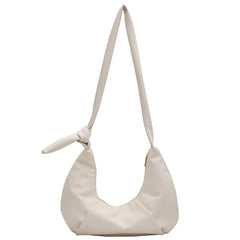 Half-Moon Small PU Leather Crossbody Bag for Women