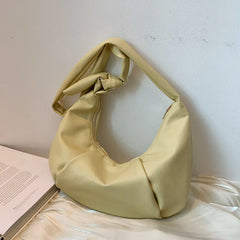 Half-Moon Small PU Leather Crossbody Bag for Women
