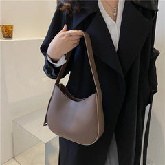 Small Shoulder Underarm Bag for Women Spring PU Leather Tote Handbag
