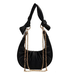 Women's Half-Moon Crossbody Bag Soft PU Leather Shoulder Purse Handbag Lady Tote