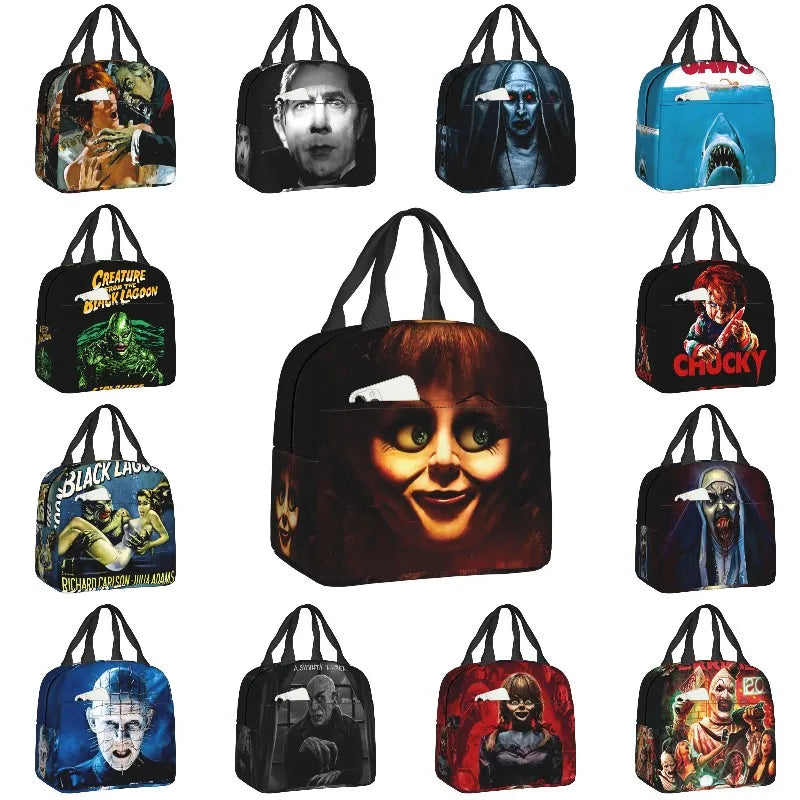 Halloween Annabelle Insulated Lunch Bag for Women