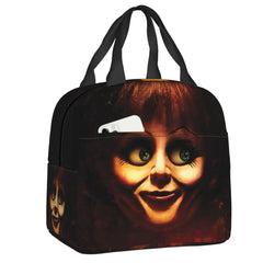 Halloween Annabelle Insulated Lunch Bag for Women