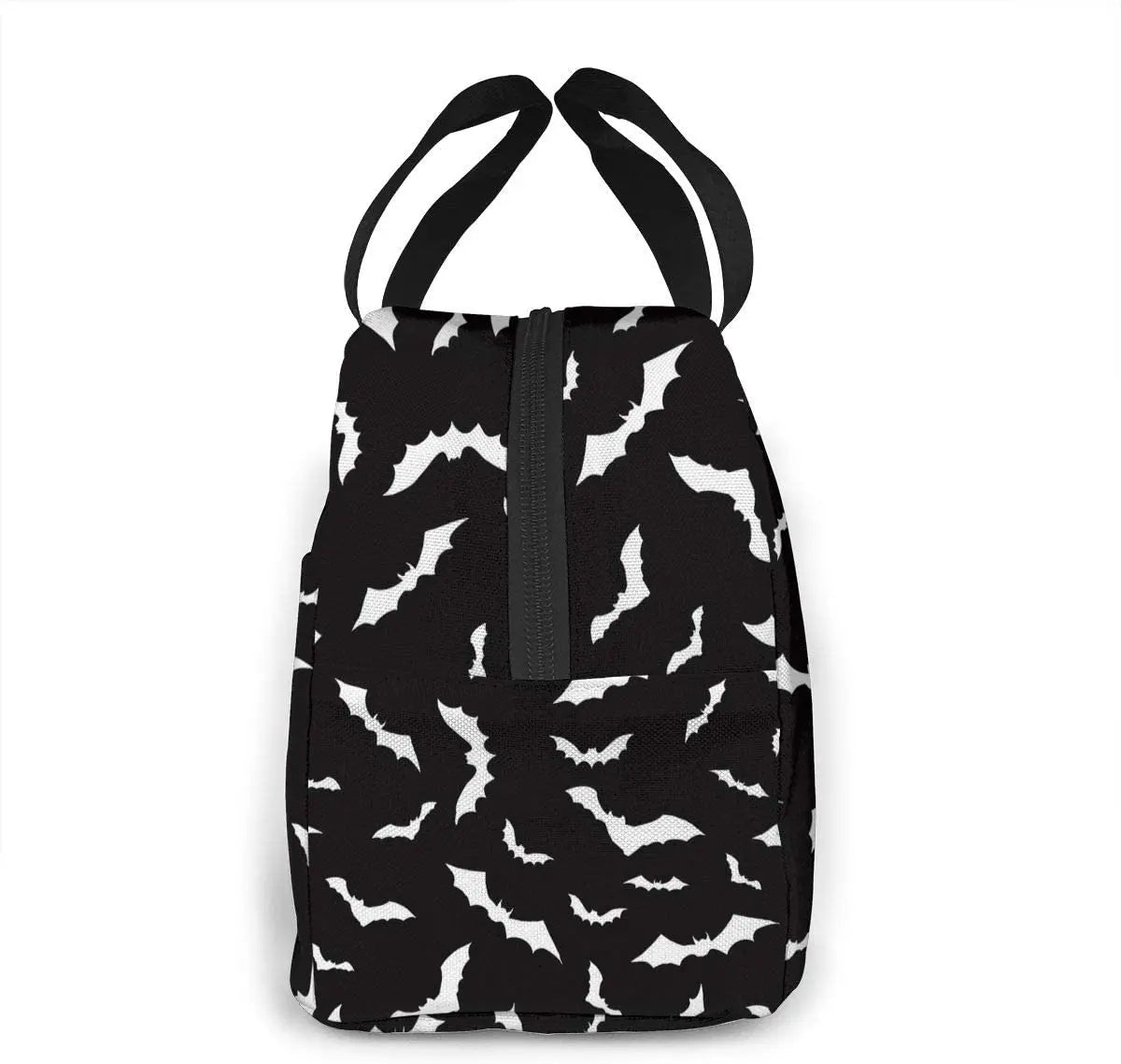 Halloween Bat Lunch Bag Insulated Cooler Tote for Work Travel