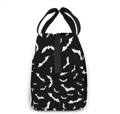 Halloween Bat Lunch Bag Insulated Cooler Tote for Work Travel