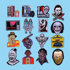 Classic Horror Movie Enamel Pin Brooches Bag Lapel Pin Cartoon Jewelry