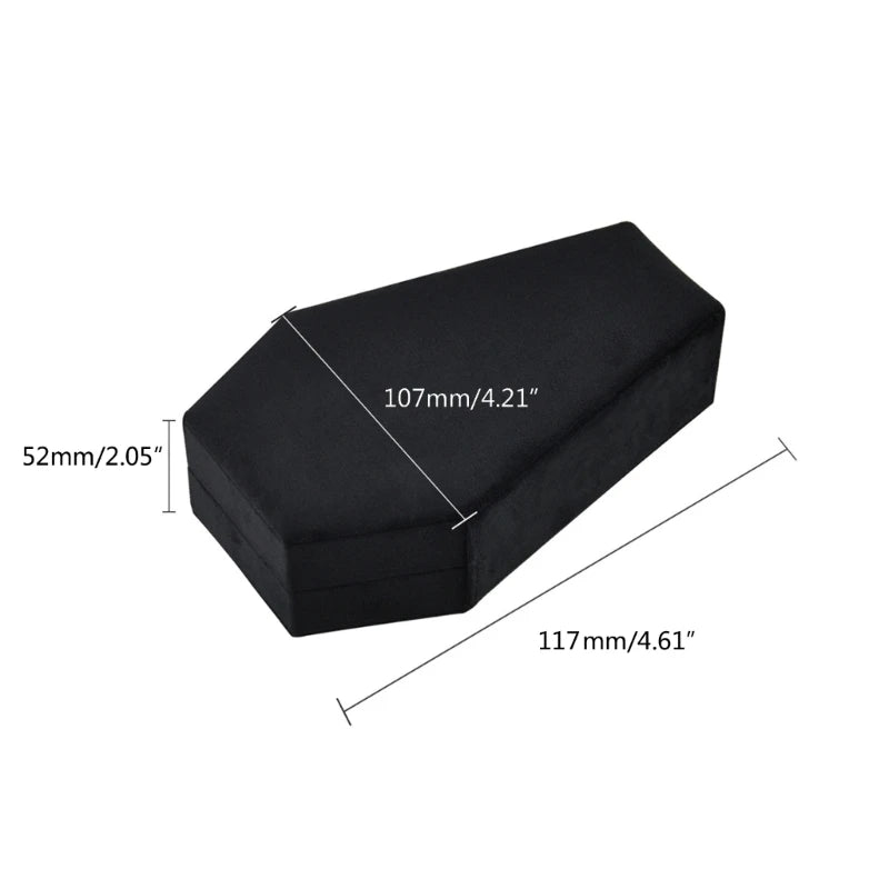 Halloween Coffin Shape Jewelry Box Display Storage Cases