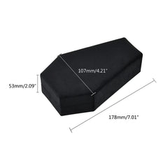 Halloween Coffin Shape Jewelry Box Earrings Ring Necklace Display