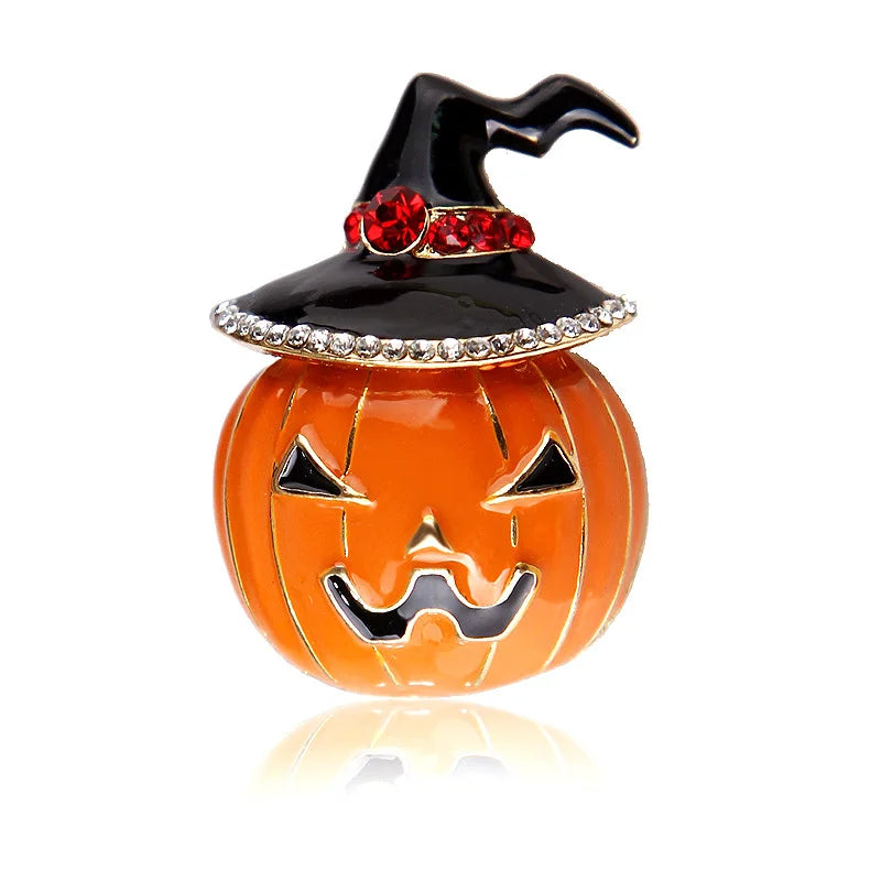Funny Pumpkin Brooches Halloween Hat Pins