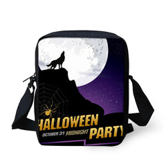 Funny Halloween Pumpkin Crossbody Bag for Women Men