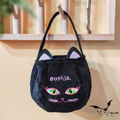 Halloween Handheld Pumpkin Bag Candy Bag Velvet Gift Bag
