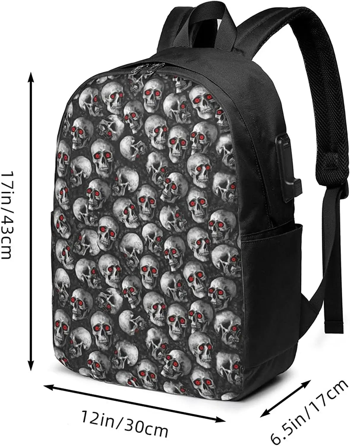 Halloween Elements Backpack with USB Charging Port