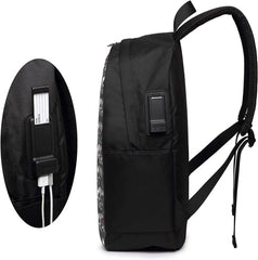 Halloween Elements Backpack with USB Charging Port