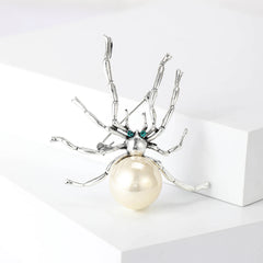 Halloween Spider Shaped Brooch Retro Corsage Pin
