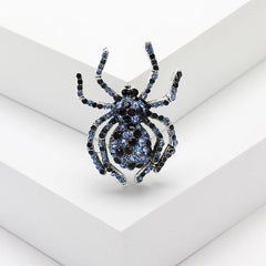 Halloween Spider Shaped Brooch Retro Corsage Pin