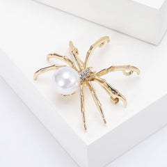 Halloween Spider Shaped Brooch Retro Corsage Pin