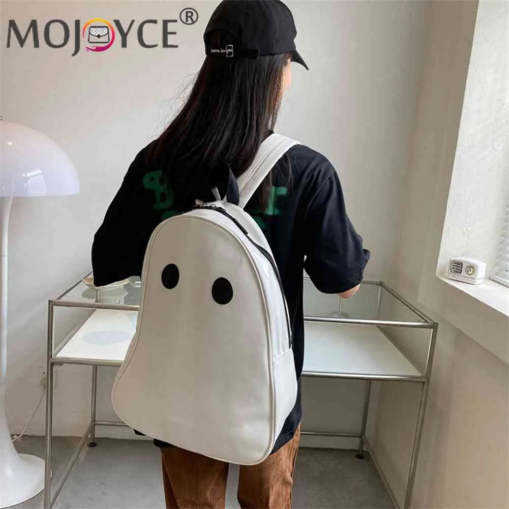 Halloween Ghost College Backpacks Women Men Harajuku Shoulder Backpack