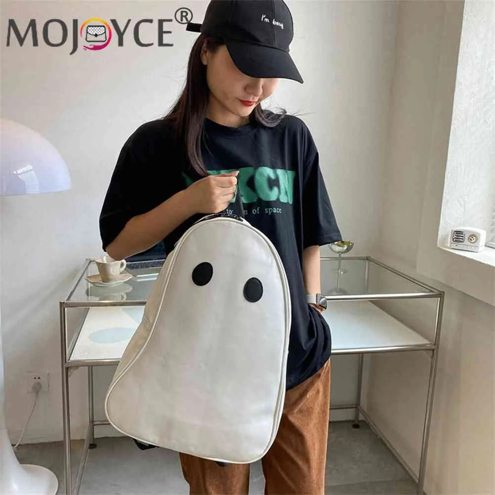 Halloween Ghost College Backpacks Women Men Harajuku Shoulder Backpack