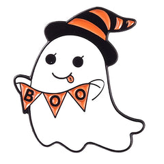 Halloween Ghost Enamel Pins Pumpkin Lapel Pins Cartoon Witch Breast Brooches