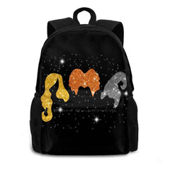 Halloween Glitter Fabric Bag Backpack For Men Women Girls Teenage